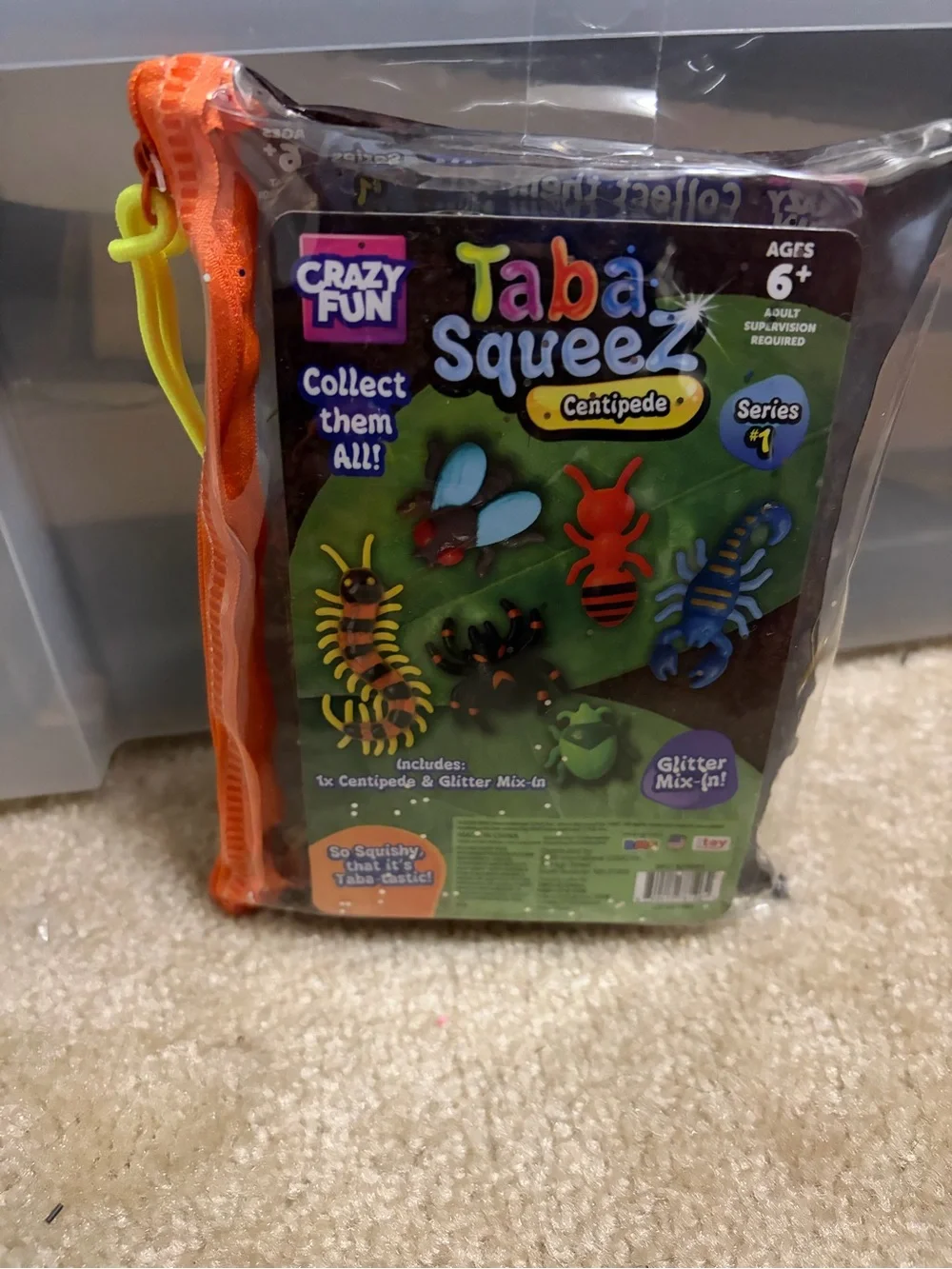 Taba Squeez Stink Bug Sensory Toy - Green